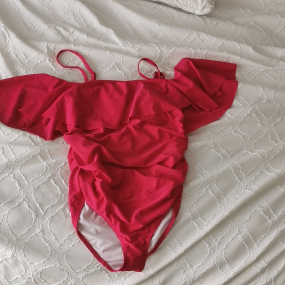 NWT Pink Blush Maternity Swim - Picture 5 of 9